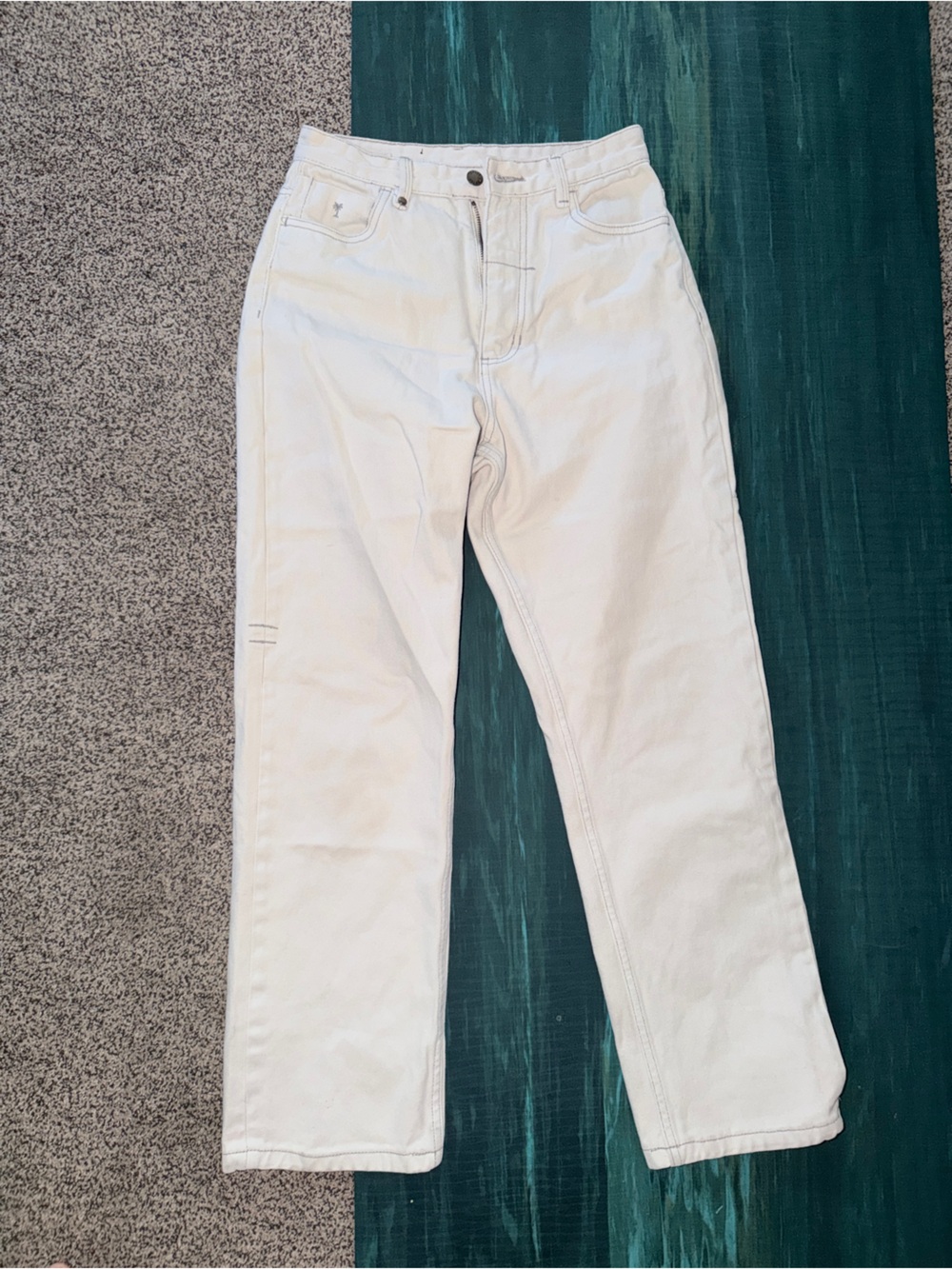 Thrills Men's Off-White Slim Straight Jeans